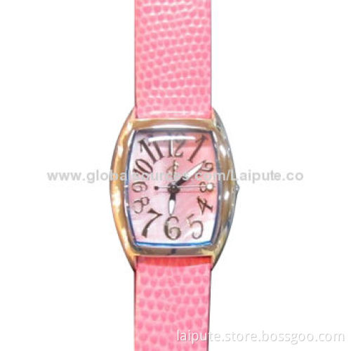 Fashionable Ladies' Leather Watch with Japan Movement, Convenient and Very UsefulNew